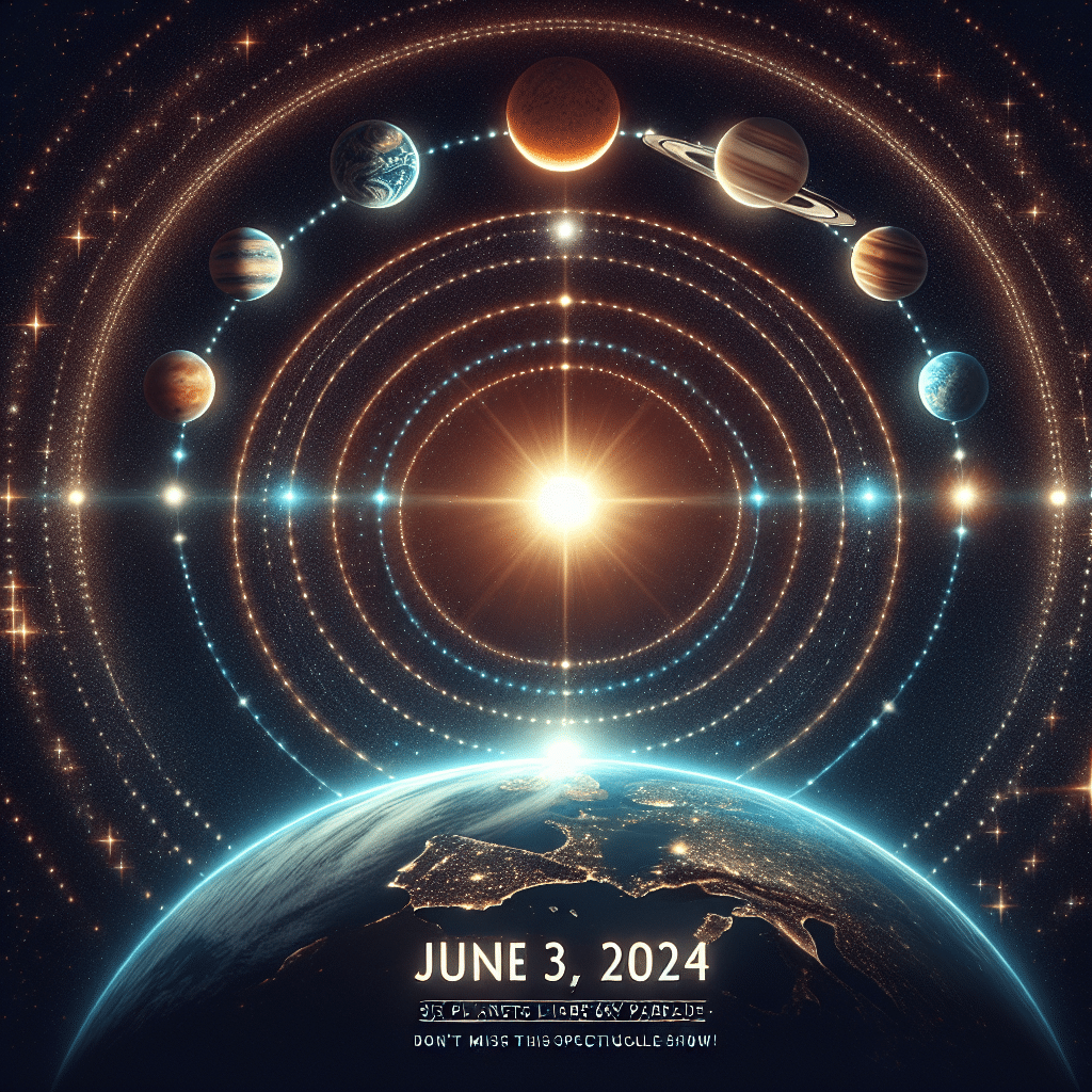 Alignment on June 3, 2024 Six to Line Up in Rare Sky